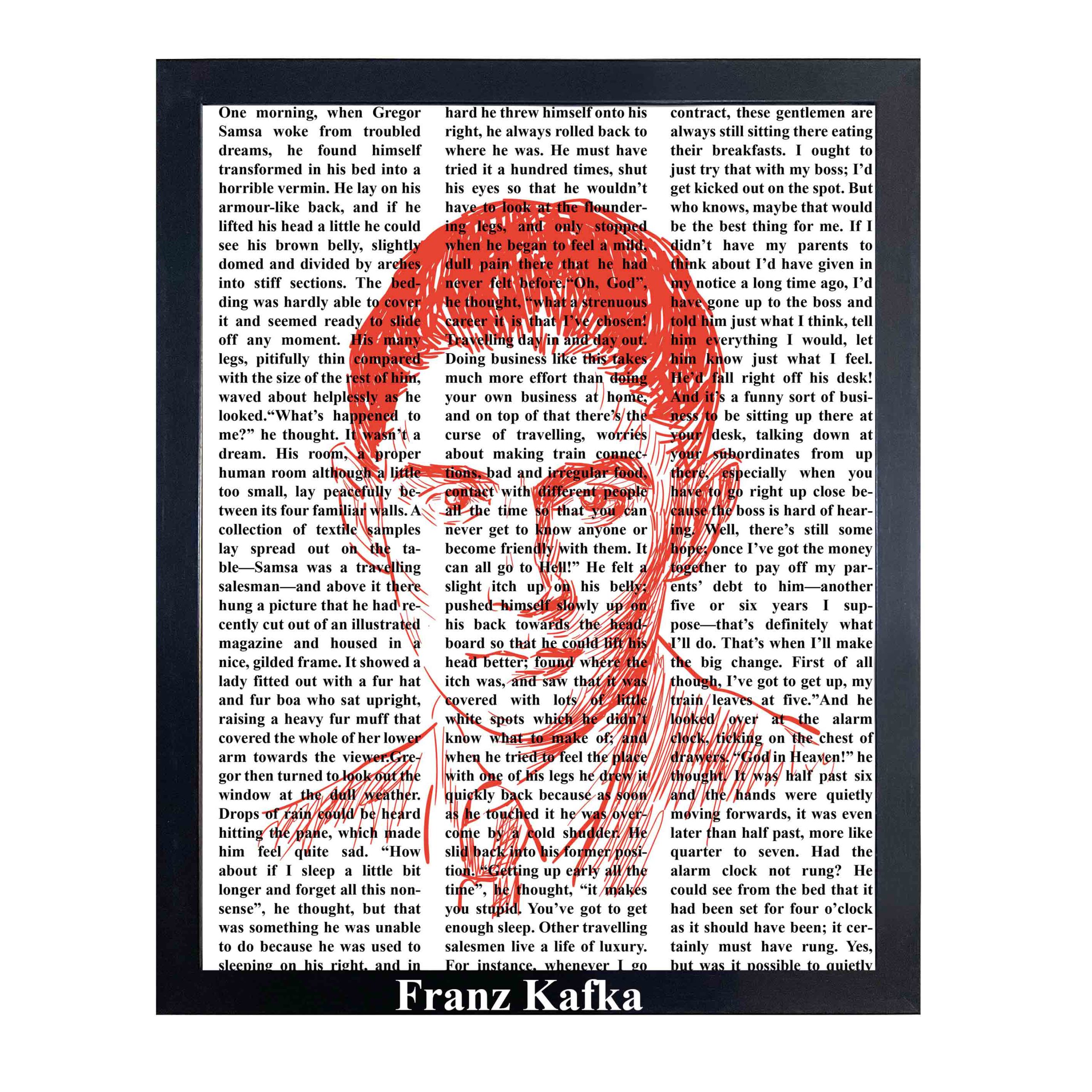 تابلو چاپی فرانتس کافکا