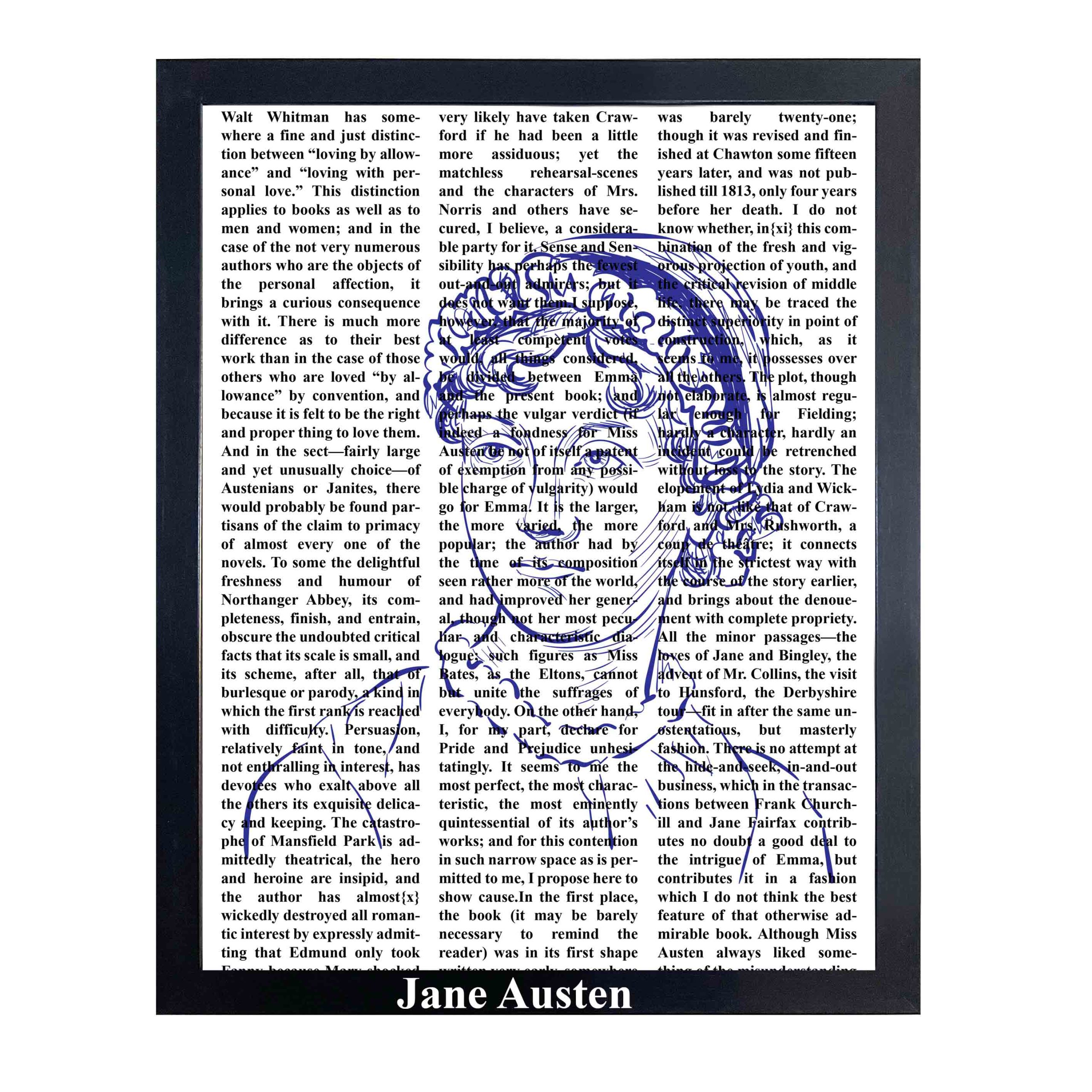 تابلو چاپی جین آستن